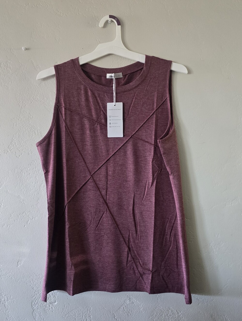 Sleeveless Wine-Purple Tank Top